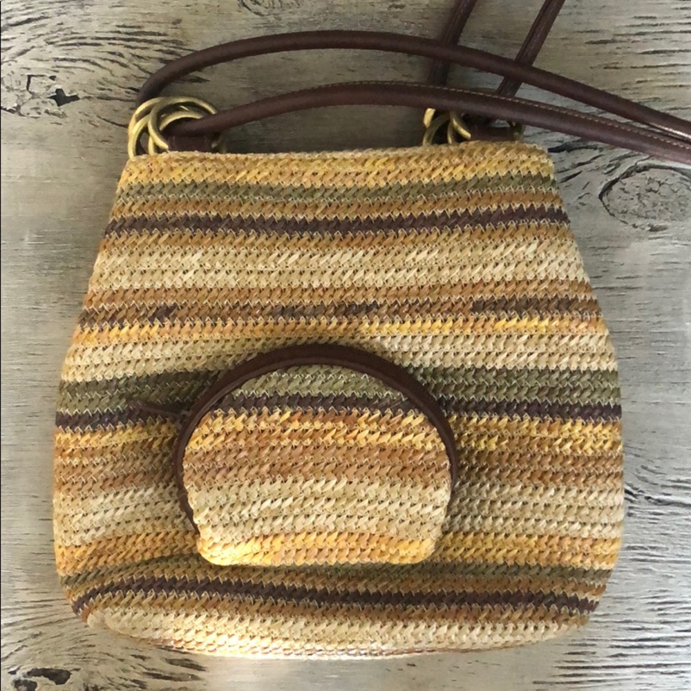 Adorable woven purse with matching coin purse